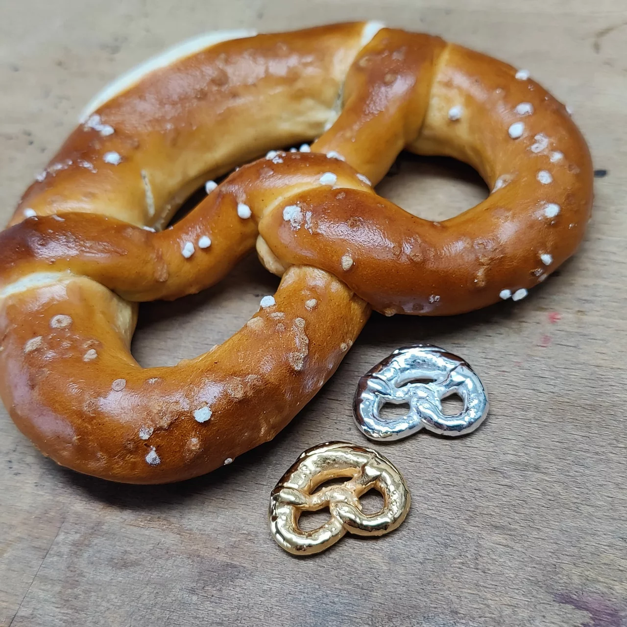 Brezel 3D-Scan Modell Anhänger