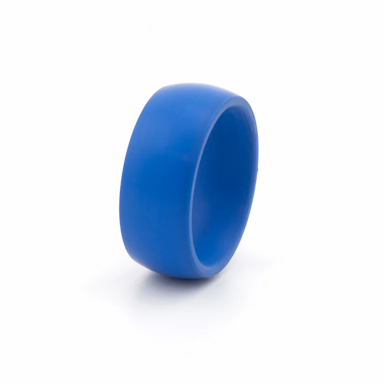 Hart-PVC Ring blau glänzend