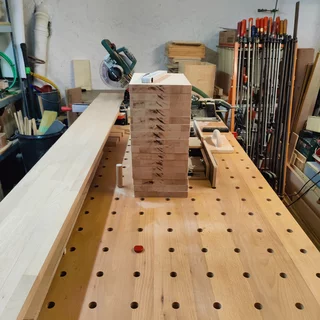Werkstatt Holzwerkbank Spannvorrichtung Aufbau